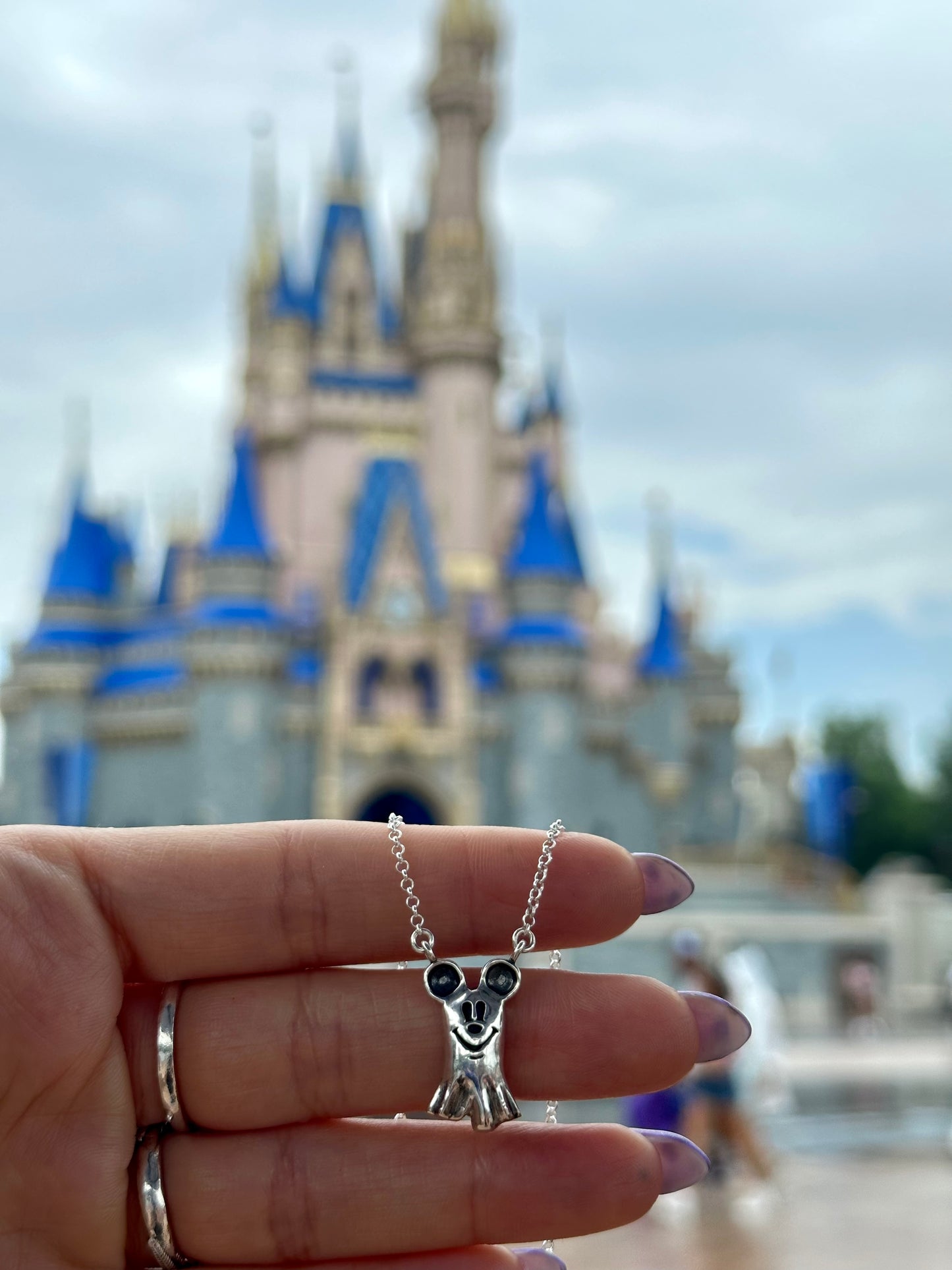 Ghost Mouse Necklace