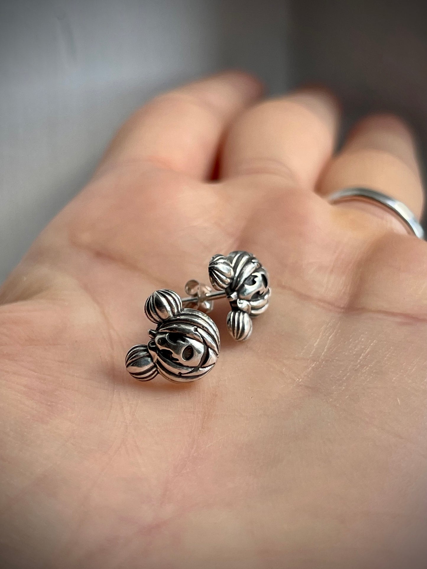 Pumpkin Mouse Studs