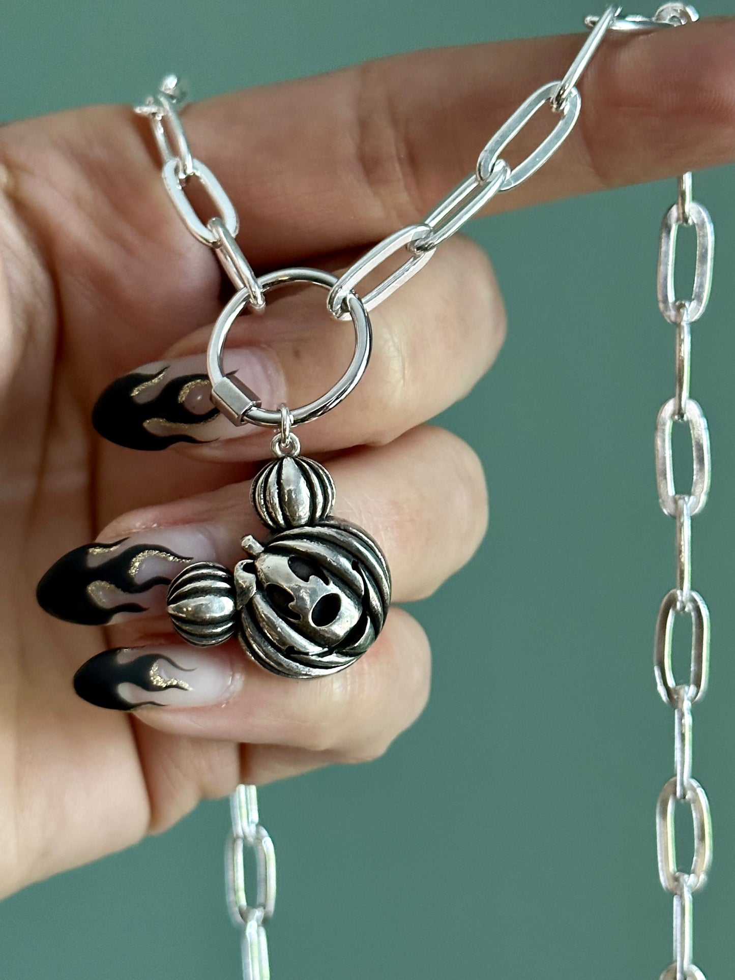 Pumpkin Mouse Necklace