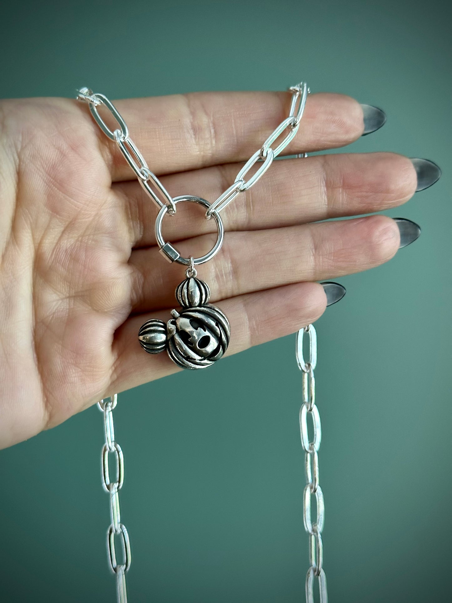 Pumpkin Mouse Necklace