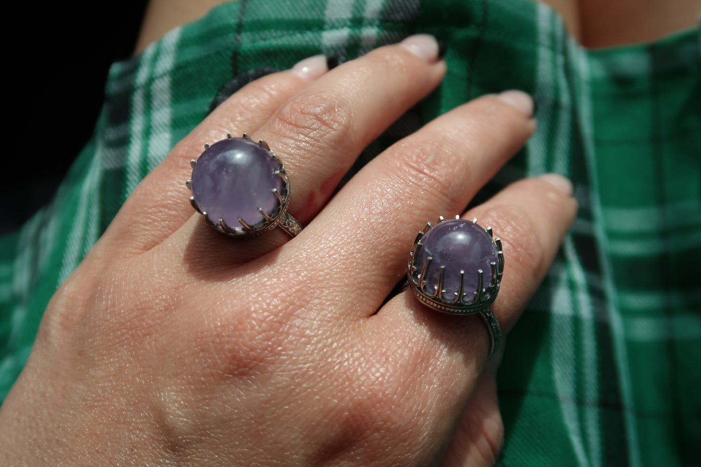 Crystal Ball Rings