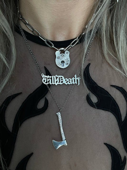 Small Padlock Necklace