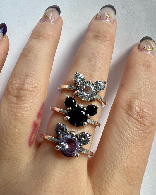 Mouse Gem Statement Ring