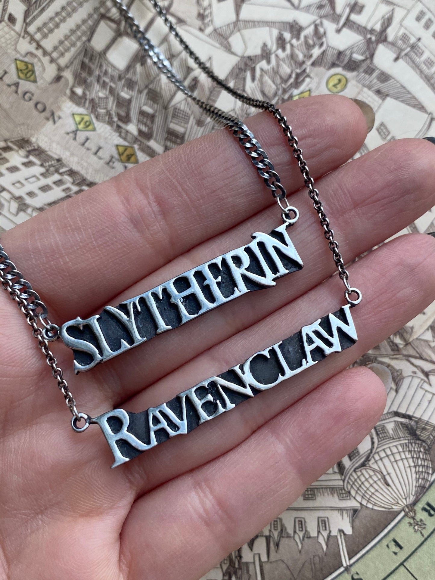 Wizarding House Nameplate Necklace