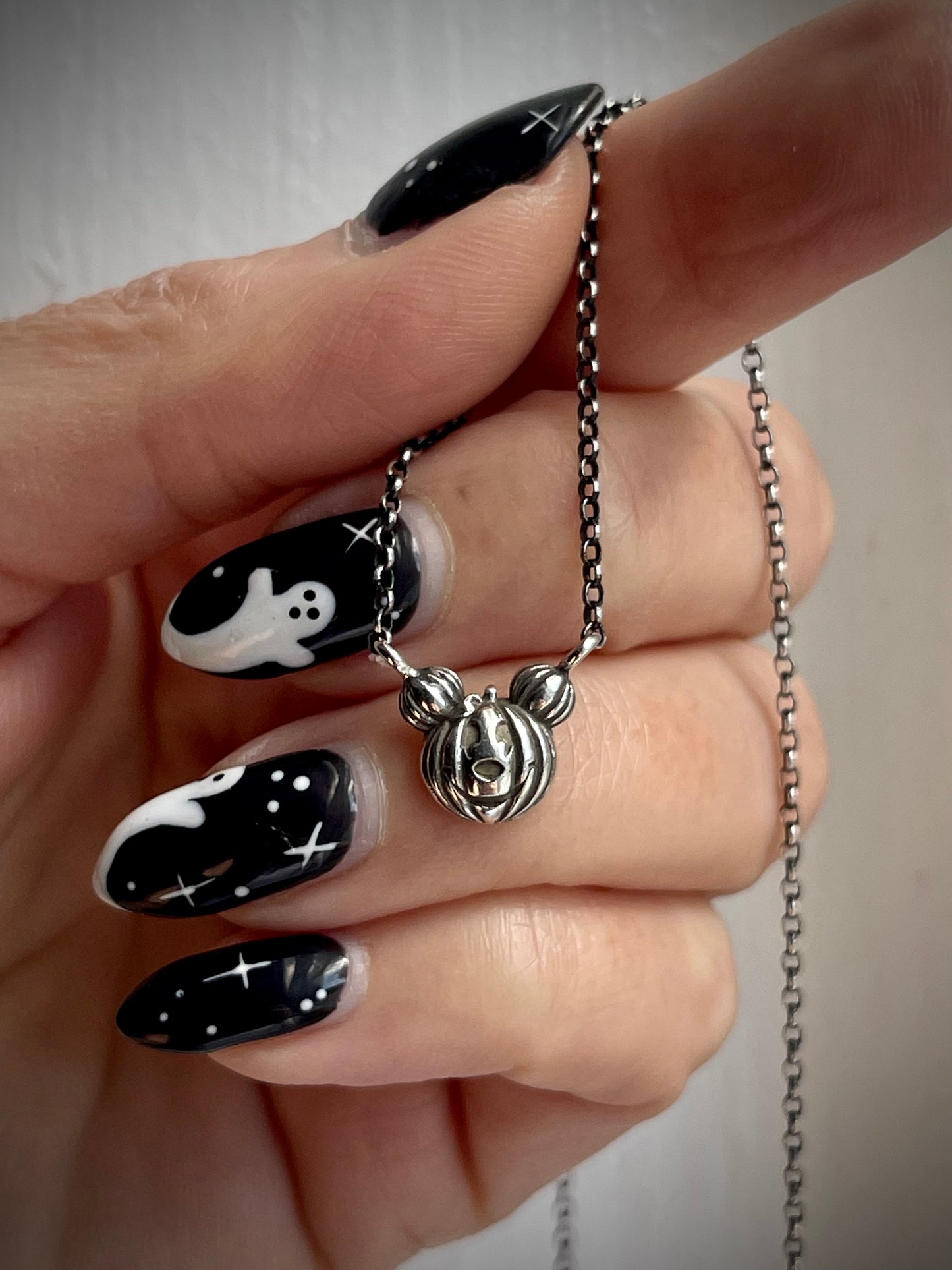 Mini Pumpkin Mouse Necklace