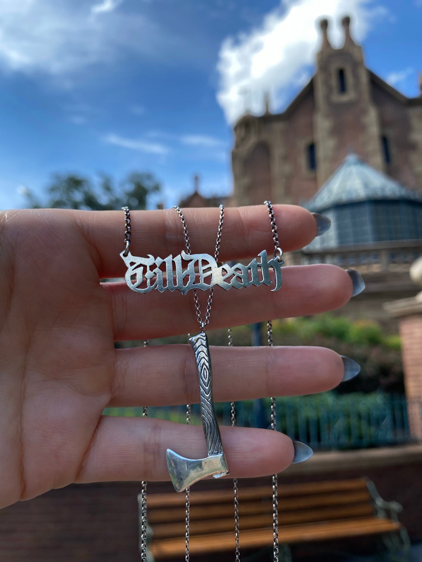 “I did.” Necklace