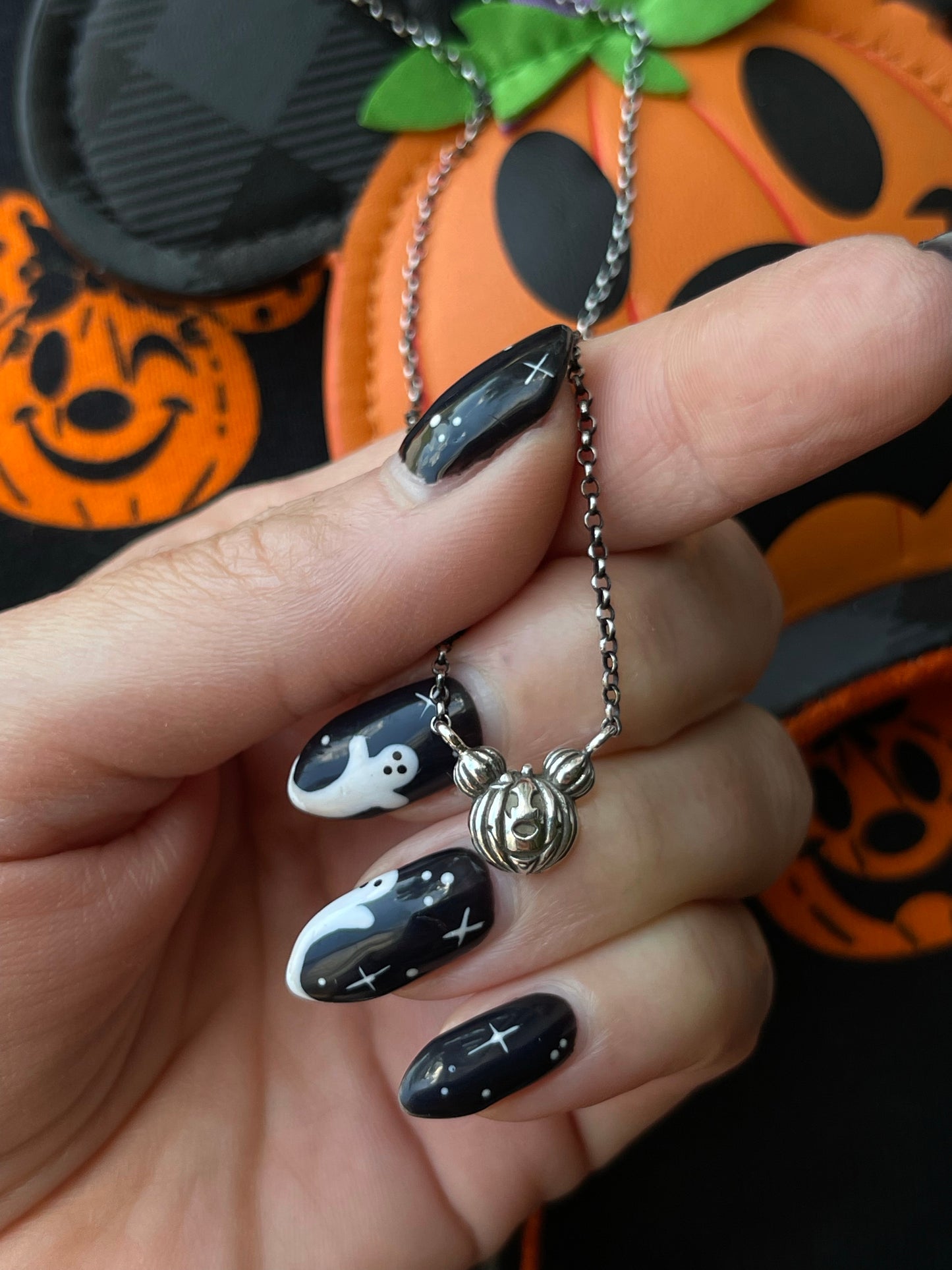 Mini Pumpkin Mouse Necklace