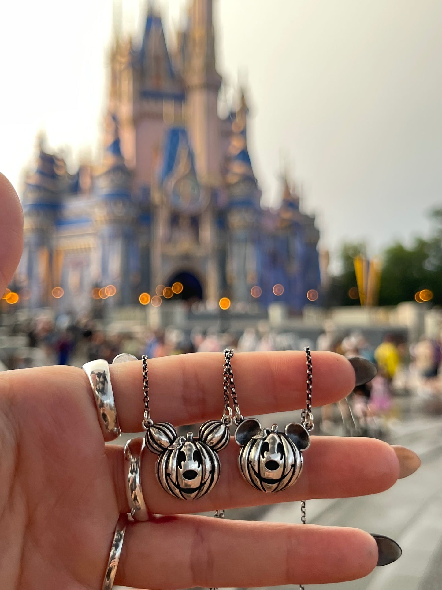 Pumpkin Mouse Necklace