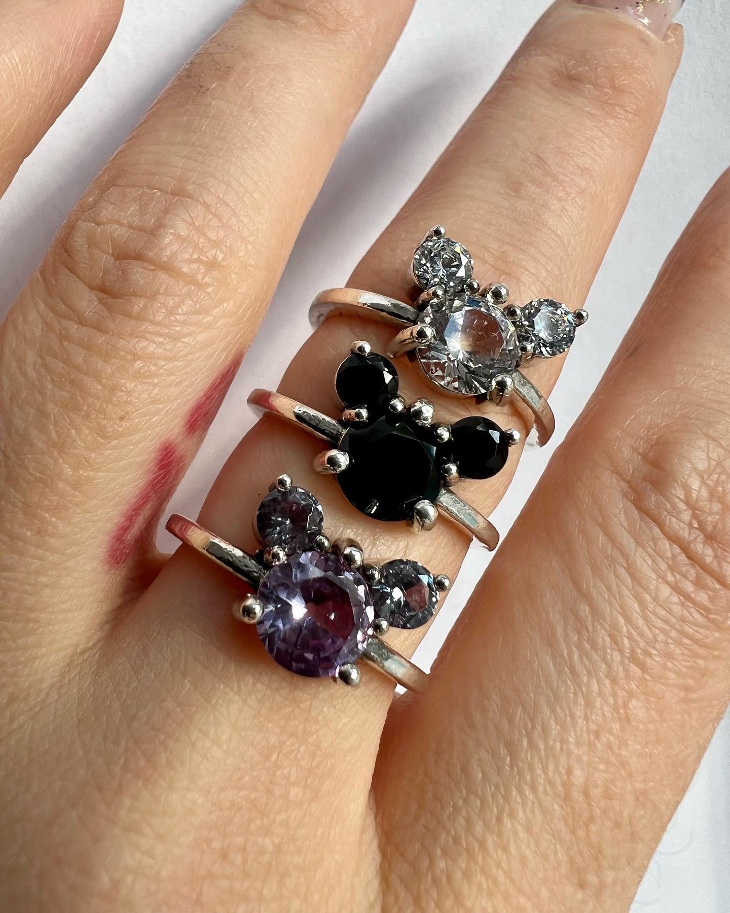Mouse Gem Statement Ring